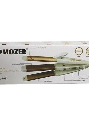 3 в 1 стайлер pro mozer mz-7023 (плойка, гофре, выпрямитель для волос)2 фото