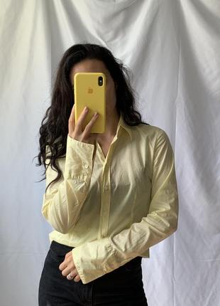 Сорочка рубашка hugo boss лимонного кольору оригінал