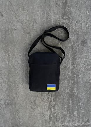 Сумка через плече сумка-месенджер барсетка ukraine black