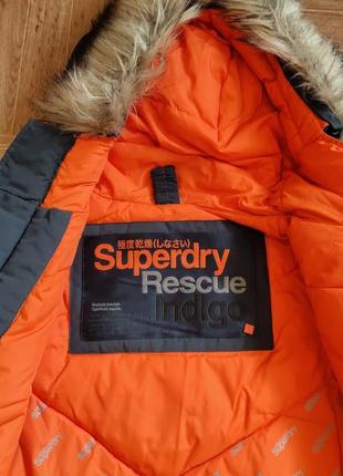 Куртка парка superdry rescue indigo7 фото