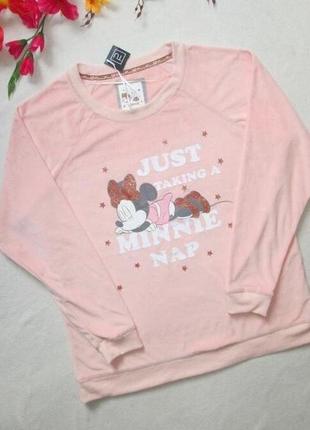 Шикарная теплая плюшевая кофта свитшот с минни маус disney tu ⛄❄️⛄