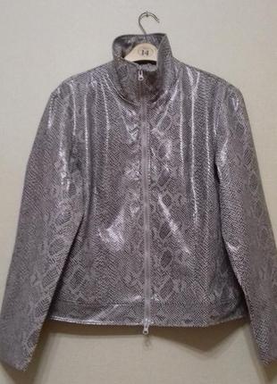 Куртка ветровка эко кожа анималистическая расцветка  размер 401 фото