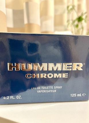 Hummer chrome туалетна вода чоловіча, 125 мл флакон новий