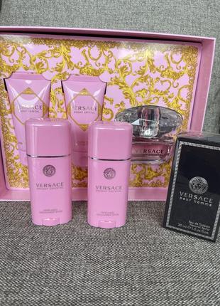Versace bright crystal набір дезодорант versace pour homme