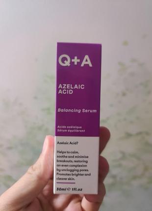 Сиворотка для обличчя з азелаїновою кислотою q+a azelaic acid balancing serum, 30 мл2 фото