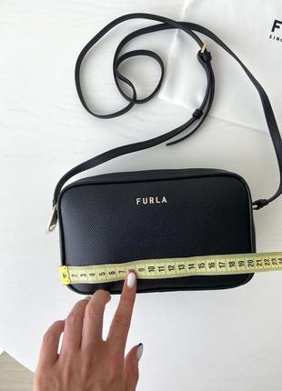 Жіноча шкіряна сумочка furla lilli xl італійська оригінал жіноча сумка фурла шкіра кроссбоді італія подарунок дружині дівчині дочки6 фото