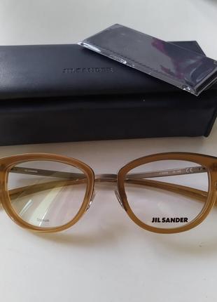 Нова оправа jil sander титанова окуляри джил сандер жиль зандер оригінал медові