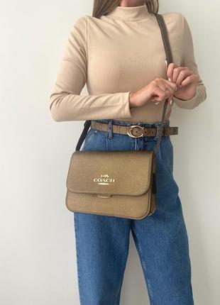 Coach brynn жіноча шкіряна сумочка crossbody коуч оригінал шкіра жіноча шкіряна сумка кроссбоді подарунок дружині дівчині подарунок дівчині