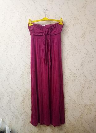 Длинное малиновое платье💕есть обмен