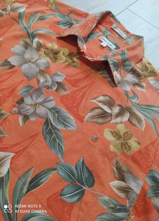 Сорочка гавайка з коротким рукавом pierre cardin розмір xl