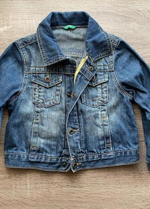 Дитяча джинсовка куртка унісекс1 фото