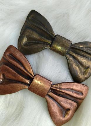 Шпилька бант мідний і бронзовий колір calliope
