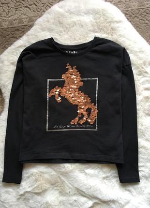 Реглан f&f єдиноріг паєтки