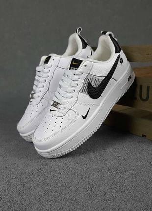 Nike air force 1 lv8 белые с черным