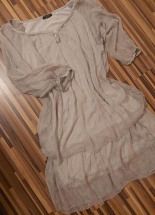 Ніжне шовкове плаття/сукня/туніка2 фото