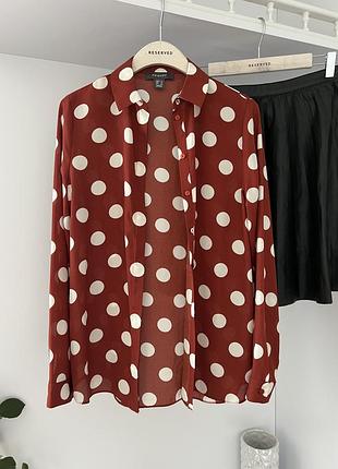 Красивая блузка в горошек primark