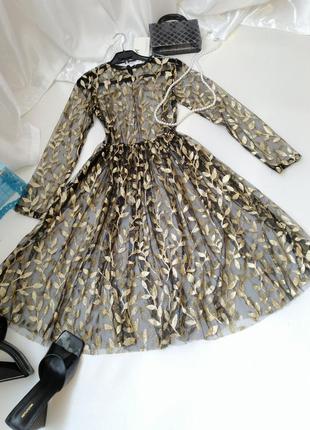✅ красиве плаття два в одному трикотажне плаття майка і сукня верх сітка до євро фатин з красивим зо5 фото