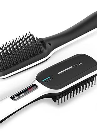 Гребінець для випрямлення волосся ionic hair straightening brush a5542/etr-161 фото