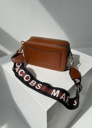 Marc jacobs the snapshot total brown новинка розкішна брендова сумочка марк джейкобс коричнева стильная коричневая терракотовая сумка2 фото