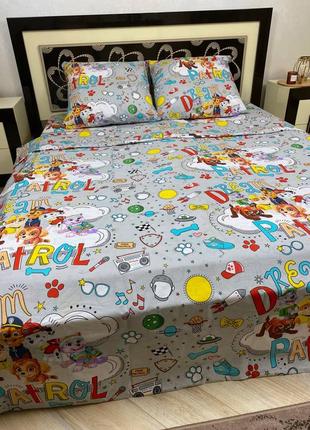 Дитяча постільна білизна щенячий патруль постіль бязь