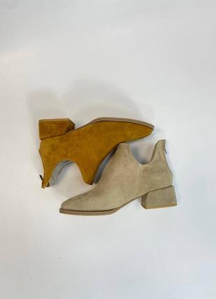 Эксклюзивные ботинки из натуральной итальянской кожи женские6 фото