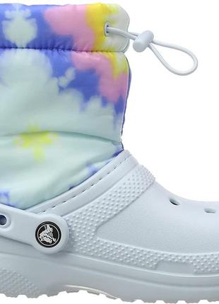 Crocs neo puff tie dye сапоги крокс с утеплением.2 фото