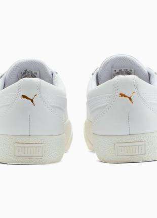 Кожаные белые кеды puma7 фото