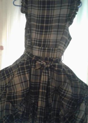 Платье - сарафан new look с драпированной юбкой баллон.2 фото