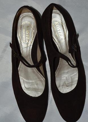 Туфлі замш schonmove koster розмір 39 40, туфлі замш