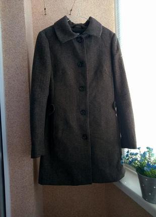 Пальто с цветными вкраплениями h&m с шерстью