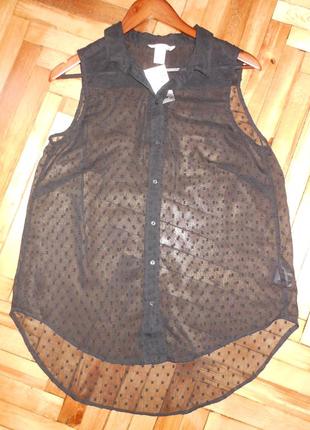 Воздушная блуза (новая, с этикеткой) размер uk14