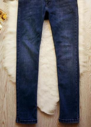 Синие мужские джинсы скинни узкачи стрейч американки topman унисекс варенки3 фото