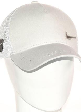 Бейсболка літня з сіткою unisex брендова кепка з бавовни універсальна nike bth20892 темно-синій