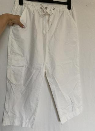 Белые штаны бриджи 14 размера2 фото