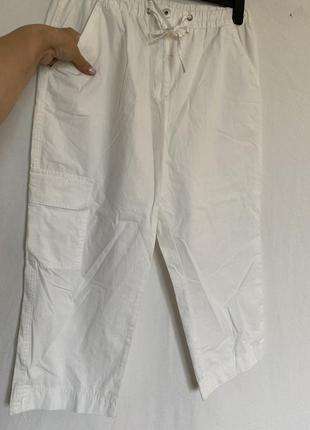 Белые штаны бриджи 14 размера8 фото