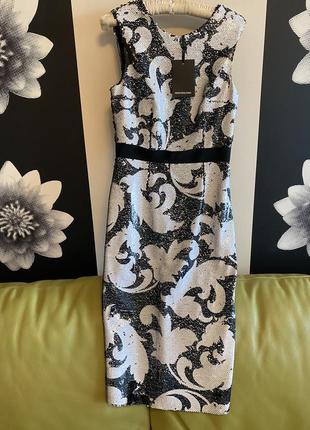 Паетки новое платье известная фирма 46