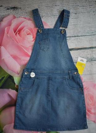 Джинсові сарафани для дівчаток