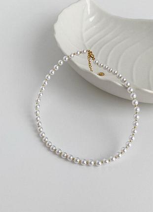 Чокер з бусин і бісеру