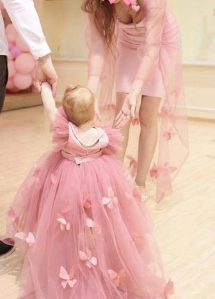 Комплект сукня на 1 рік і сукня мами | фемелі цибуля4 фото