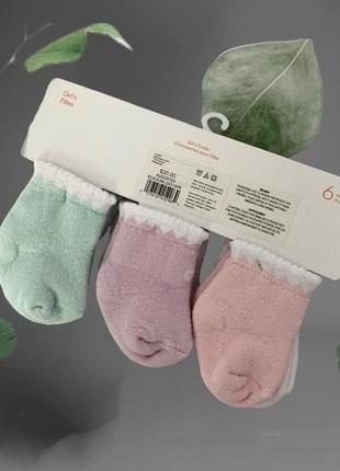 Комплект шкарпеток (6 пар) calvin klein 0/6 міс2 фото