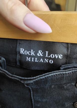 Джинсы скинни с завышенной талией rock&love milano3 фото