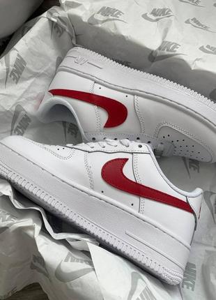 Кросівки nike air force white/red