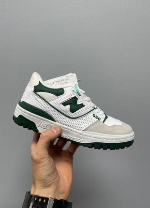 Кроссовки / кросівки new balance 550 біло зелені5 фото