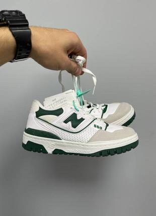 Кроссовки / кросівки new balance 550 біло зелені