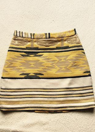 Гобеленова міні спідниця zara made in spain