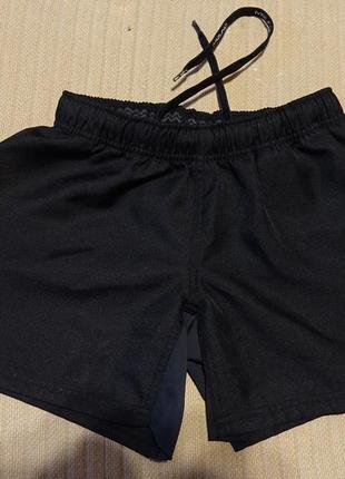Короткі чорні спортивні шорти mizuno windsor rugby yxs.