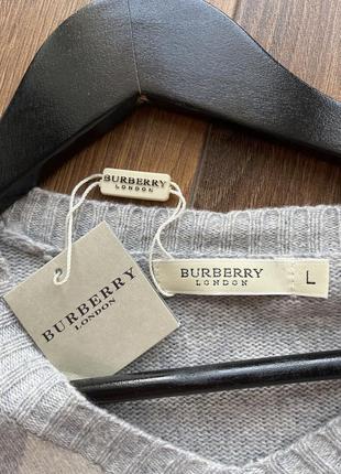 Сірий джемпер burberry4 фото