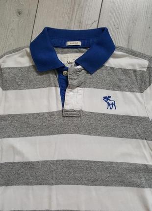 Поло теніска з бавовни abercrombie & fitch