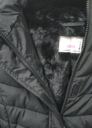 Куртка дівоча, чорна, парка, пальто, розмір xl/14 років, children's place, 218666 фото
