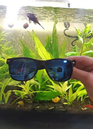 Солнцезащитные очки вайфаер рб wayfarer синие унисекс распродажа сейл дешево sale